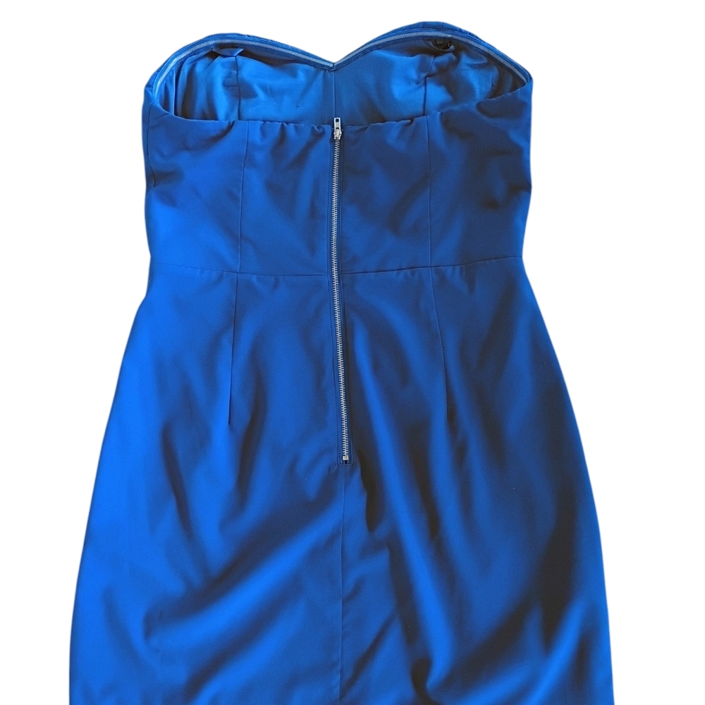 Gianni Bini Blue Strapless Mini Dress SZ 0 - Picture 3 of 5